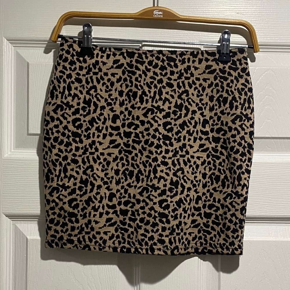 Sans Souci Leopard Print Mini Skirt